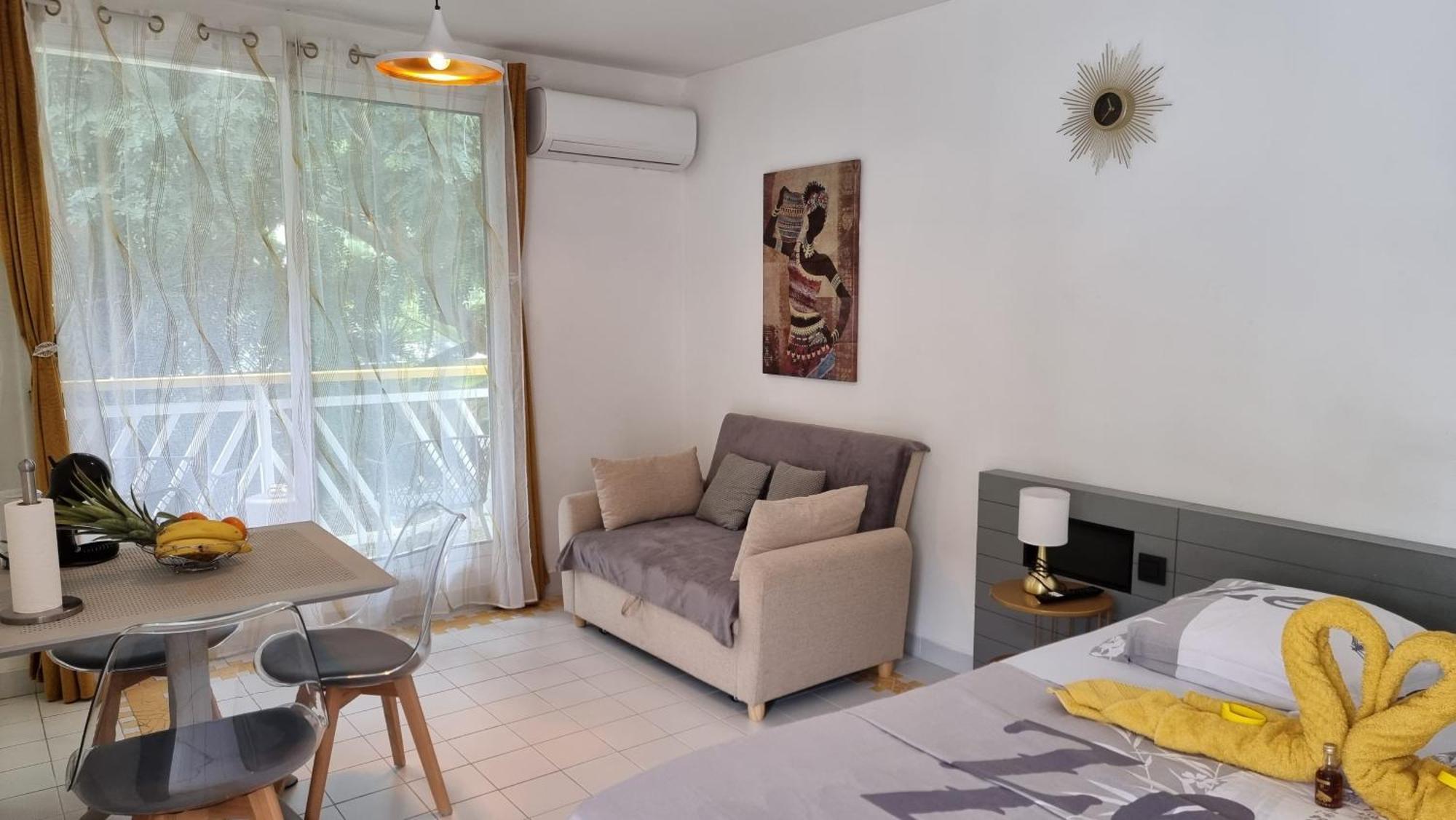 Studio Beachside Paradise Avec Citerne Tampon- Residence Manganao Saint-Francois  Eksteriør billede
